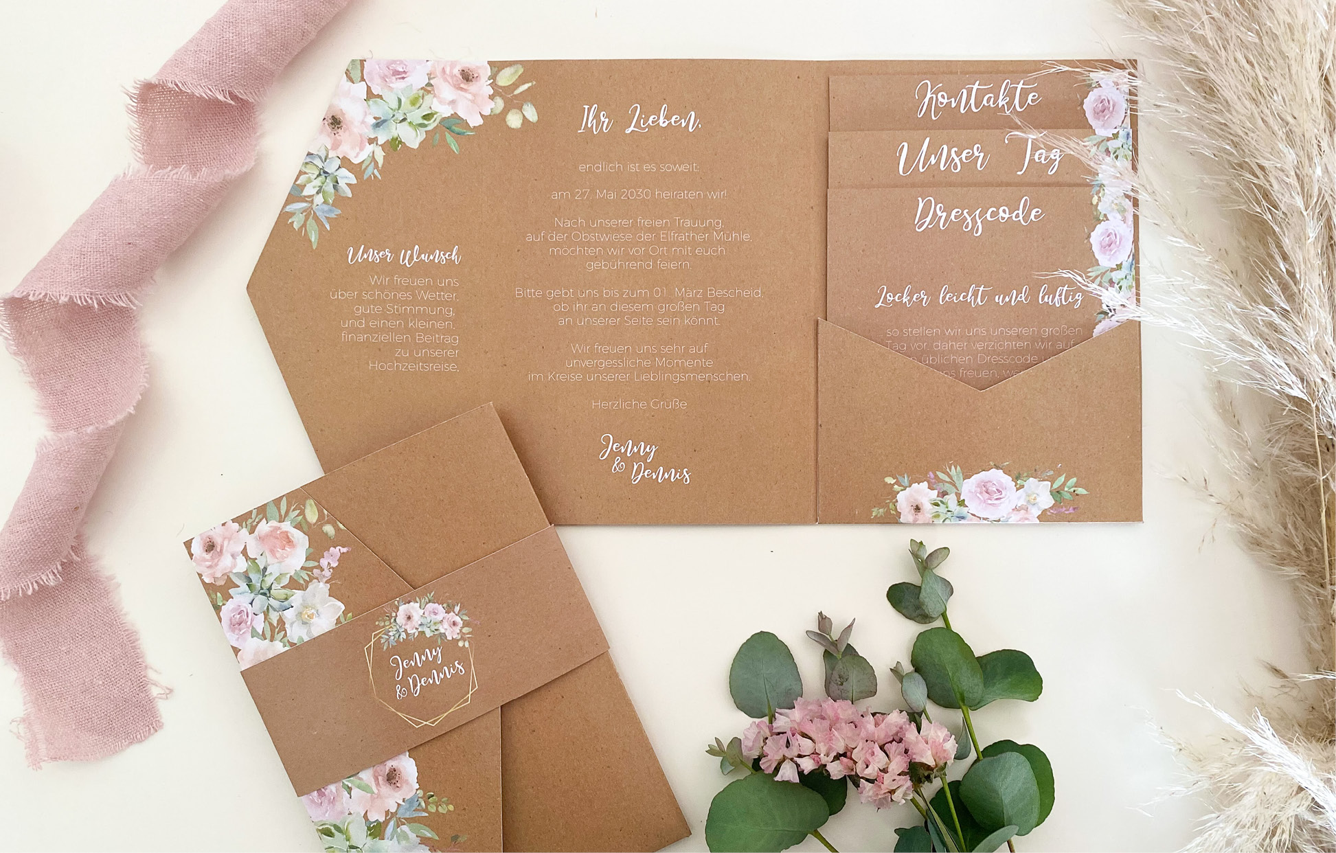 Kraft White Roses